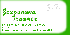 zsuzsanna trummer business card